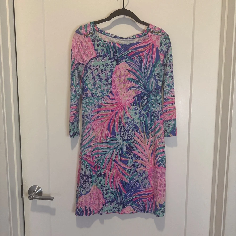 Lilly Pulitzer Pineapple Print Dress – Size Small - Picture 3 of 7